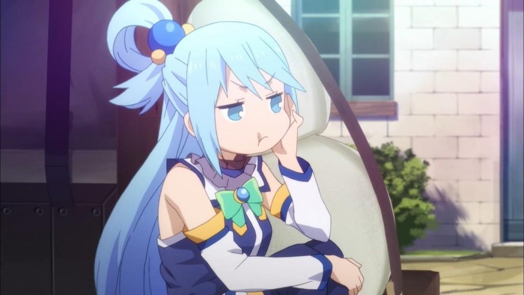 Aqua aqua cute anime girl