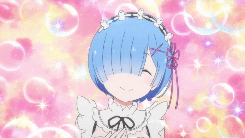Rem cute anime girl
