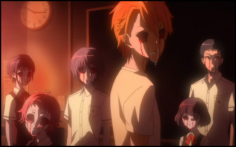 Another Another horror anime school eyepatch