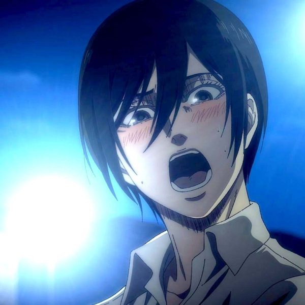 mikasa blushing