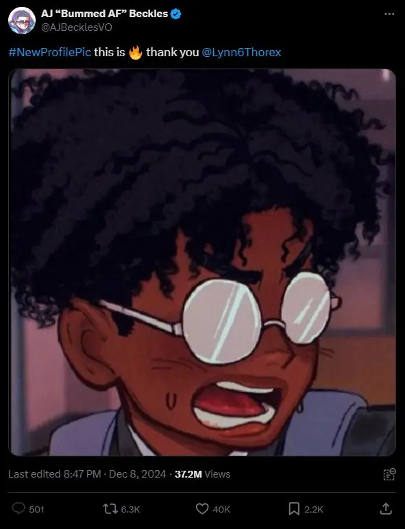 dandadan eng voice actor changes pfp
